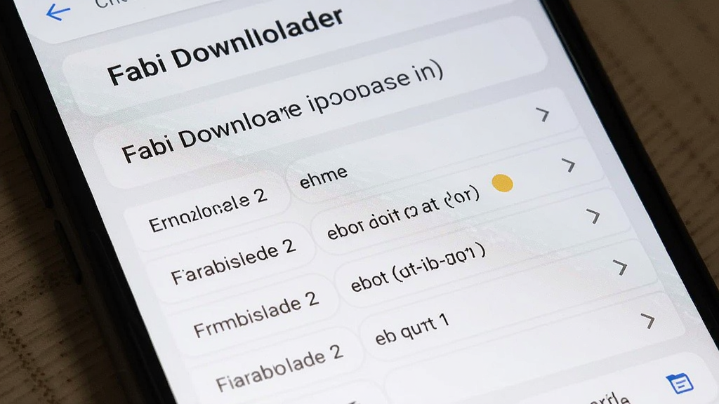 一张展示 Fabi Downloader 智能解析功能的操作截图,手机屏幕上显示粘贴链接后的解析结果,包括多个清晰度选项,界面简洁明了,画质清晰,无多余元素