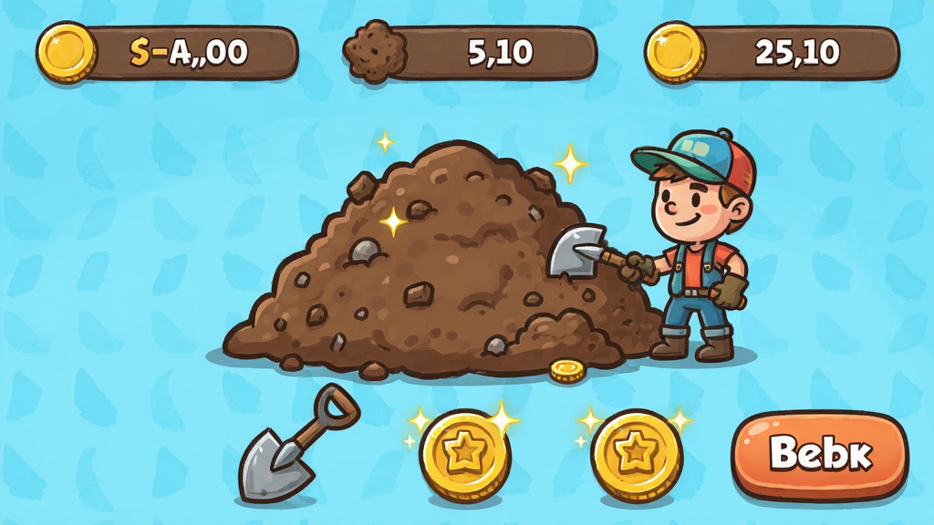 ���壺Dirt Clicker Demo��Ϸ�����棬չʾ�����ھ򳡾��Ϳ�ͨ���Ľ�ɫ�����֣����������������ѣ��·��в��ӡ���ҵ�Ԫ�أ��Ϸ���ʾ��Դ�������Ű棺���������ͼ���������롣��񣺿�ͨ�ֻ���ɫ��������ϸ�ڣ����������У��������Ч������ťԲ�󡣻��ʣ����壬�ɾ����޶���Ԫ�ء�