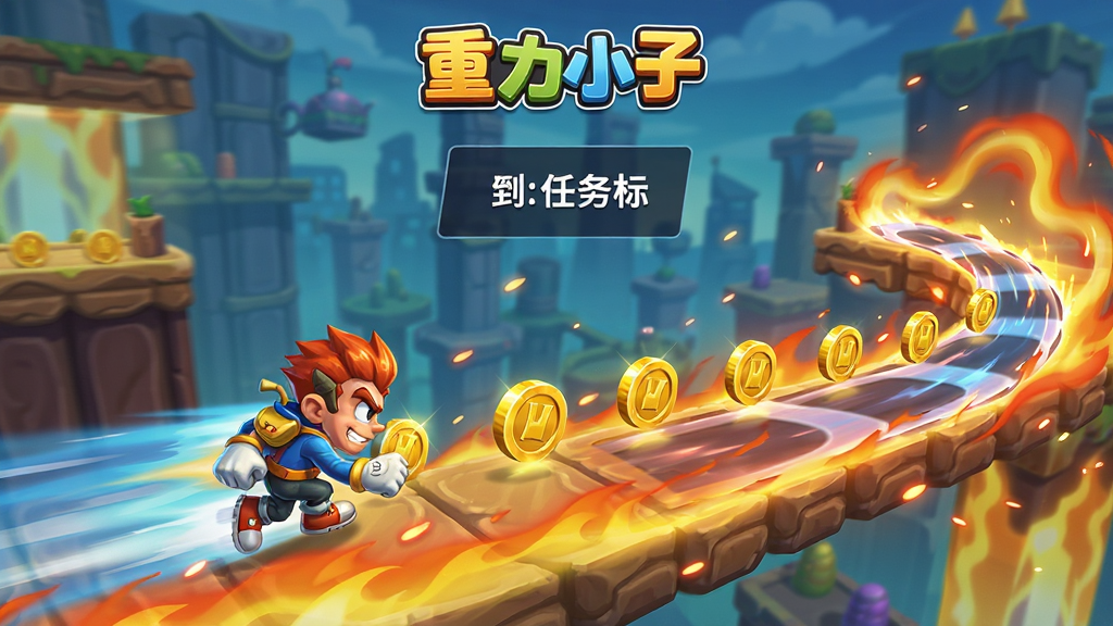 ��սģʽ���棬��ʾ����ʱ������Ŀ�꣬��ɫ�ڸ����ƶ����ռ���ң������л�����Ч�ͼ��ٴ������涯���ſᣬ��������С�ӡ�Logo������������
