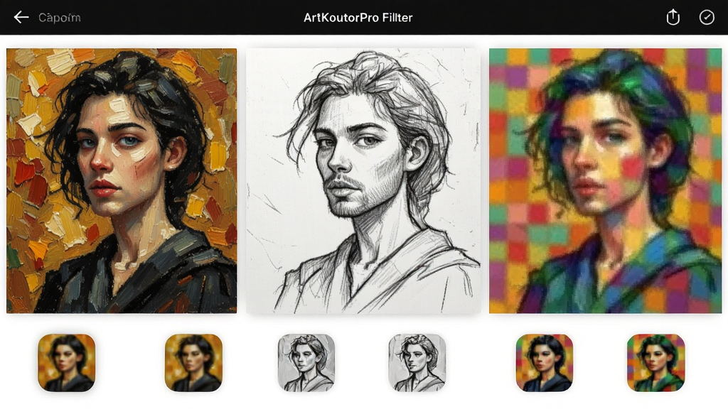 ArtKoutorPro�˾�Ч��չʾ��������ͬһ���廭�ֱ�Ӧ���ͻ������衢�����������˾����·������˾�ͼ�꣬�����࣬���ʱ�У����ʸ���