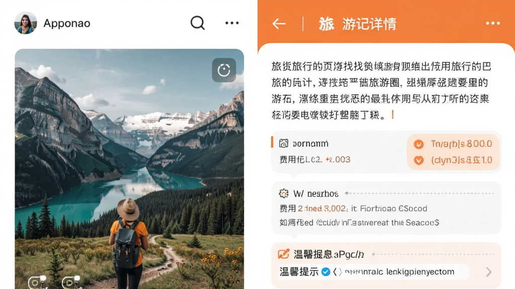 ����������ȦApp���μ�����ҳԤ�������Ϊ����������ķ羰��Ƭ���Ҳ�Ϊ�����μǣ������д����˷��ü�¼����ܰ��ʾ���������Լ���԰�ɫ�ͳ�ɫΪ��ɫ����ͻ�����ݿɶ��ԣ������������ɾ����ࡣ