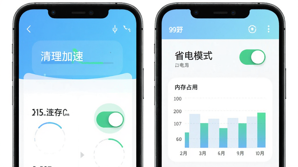 ��ʥAPP�豸�Ż����ܽ�ͼ��չʾ�������١�ʡ��ģʽ���ء��ڴ�ռ��ͼ���ȣ�����ɫ�����£����ݿ��ӻ����������רҵ������ϸ�塣