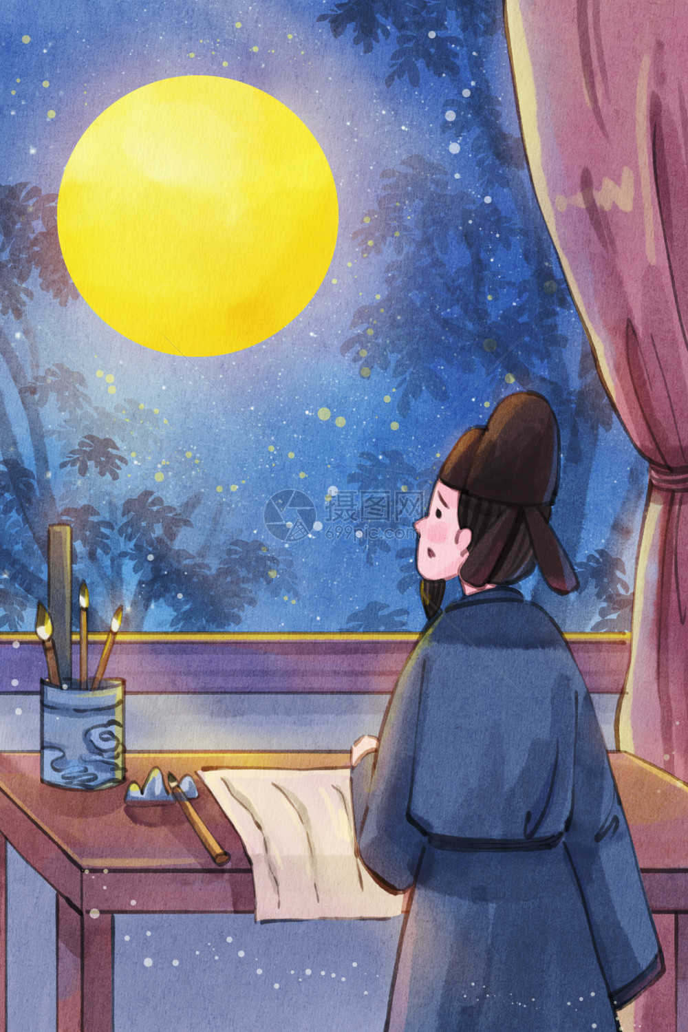 月下拾知 静夜月光下思考人生感悟配图