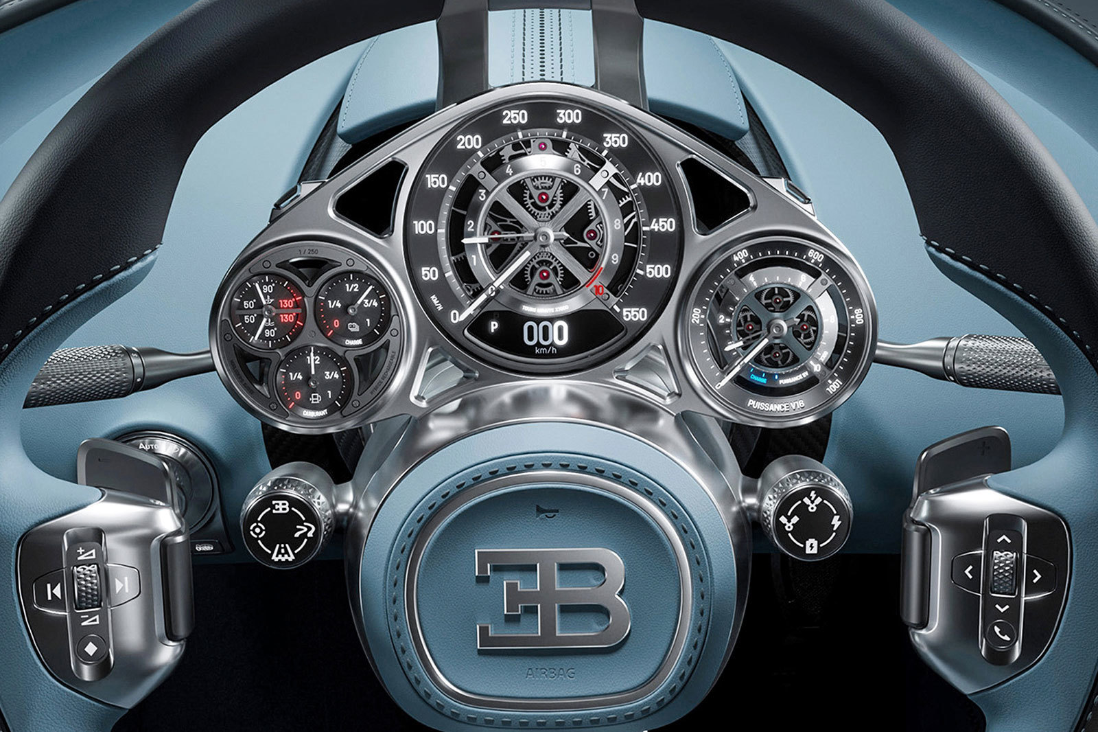 速度齿轮(Bugatti Divo City) 布加迪Divo City高速狂飙速度表特写