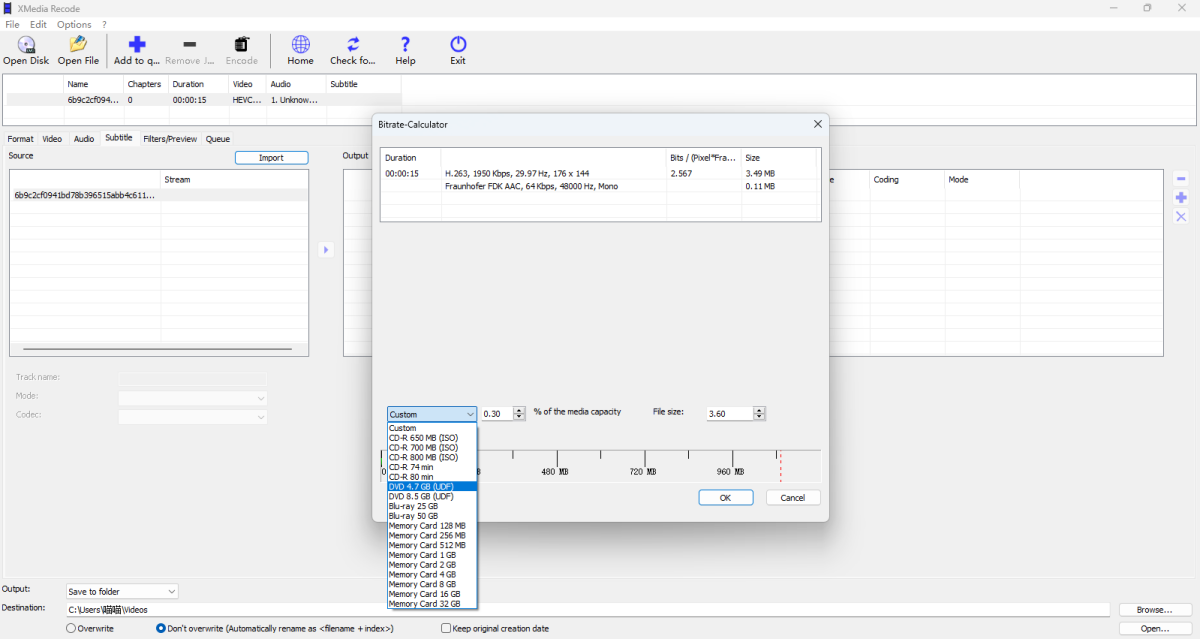 XMedia Recode3.6.0.8 视频格式转换专家