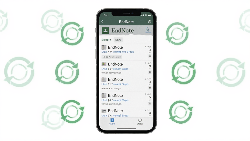���壺EndNote���ֻ��ϵĽ��棬��ʾ�����б���ͬ��״̬�����֣��ֻ���Ļ������ʾӦ�ý��棬��Χ����ɫͬ��ͼ�ꣻ�Ű棺�������������ִ��ƶ�UI���ϸ�ڣ���Ļ���С�EndNote���������б���ʾ������Ŀ�����ʣ����壬�ɾ����޶���Ԫ��
