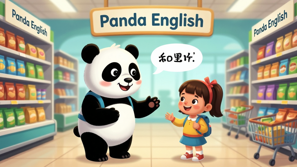 ���壺Panda English���龰�糡���棬��è��С�����ڳ��й���Ի���������������Ӣ�ı�ǩ�����֣�����ȫ��������λ�ڻ������룻���ɫ�����޵�2D�������ϸ�ڷḻ����Ӱ��ͣ����ʣ����壬�ɾ��޶���Ԫ��