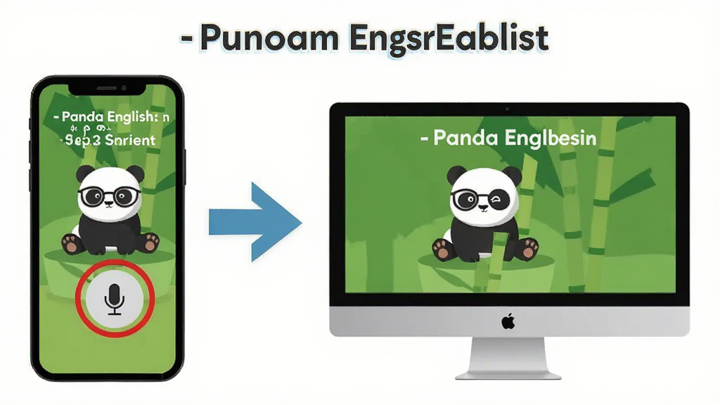 ���壺Panda English��ʹ��ָ��ͼ�⣬�ֻ��͵���ģ����������ʾ���Ա��в����ͷ�����֣��ֲ�չʾ��ͼ����������񣺱�ƽ���̷̳��ϸ�ڣ��ú�ɫԲȦ�����˷�Ȩ�ް�ť�����ʣ������ɾ����޶���Ԫ��