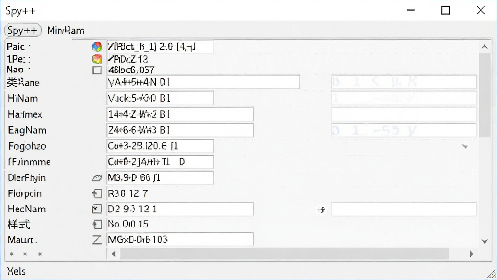 Spy++窗口属性面板截图,展示句柄、类名、样式、坐标等详细属性字段,界面清晰,文字可辨,风格简约,画质干净