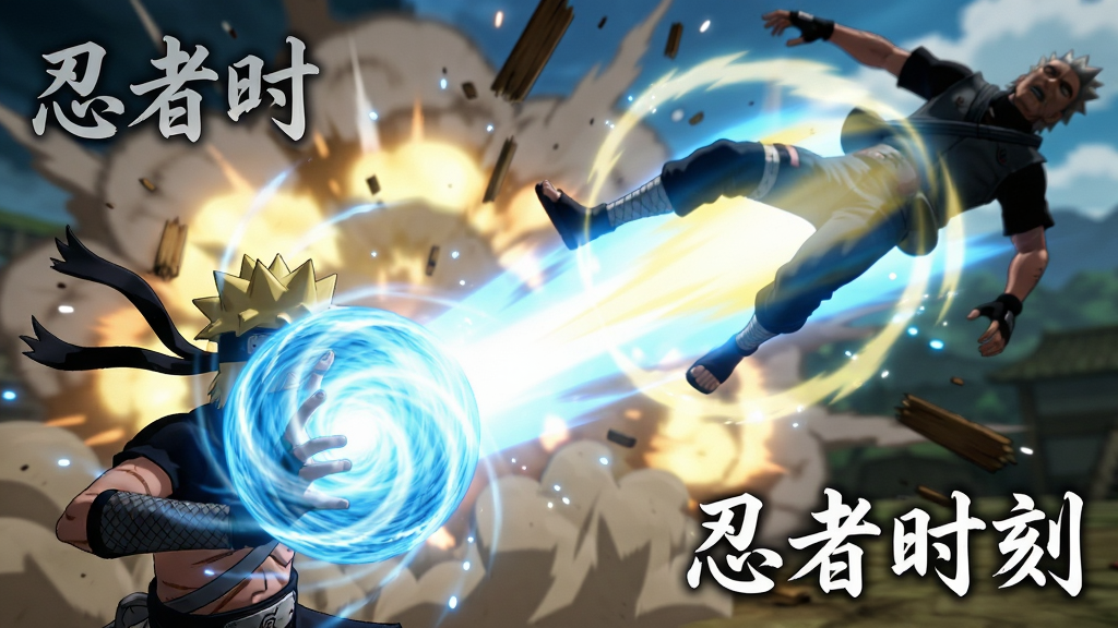��Ϸս��������д��һλ���߽�ɫ�����ͷ������裬������ɫ��������������ת�����˱���������գ����涨���ڴ��˲�䡣���ֲ��ö�̬�Խ��߹�ͼ������λ�����½ǣ�������Ч���������죬����Ϊ��ը��������ɽ���ľм�����Ϊ������Ⱦ���ǿ����Ӱ������Ч����ɫ���������ơ���Ϊ�����߹�����Ӱ�Ա�ǿ�ң����������ʮ�㡣ϸ�ڰ�����ɫ��Ʈ��������ĳ������Ӱ�����ʸ��壬����ɾ����޶���Ԫ�أ���ɫ���а�ɫ�����֡�����ʱ�̡���