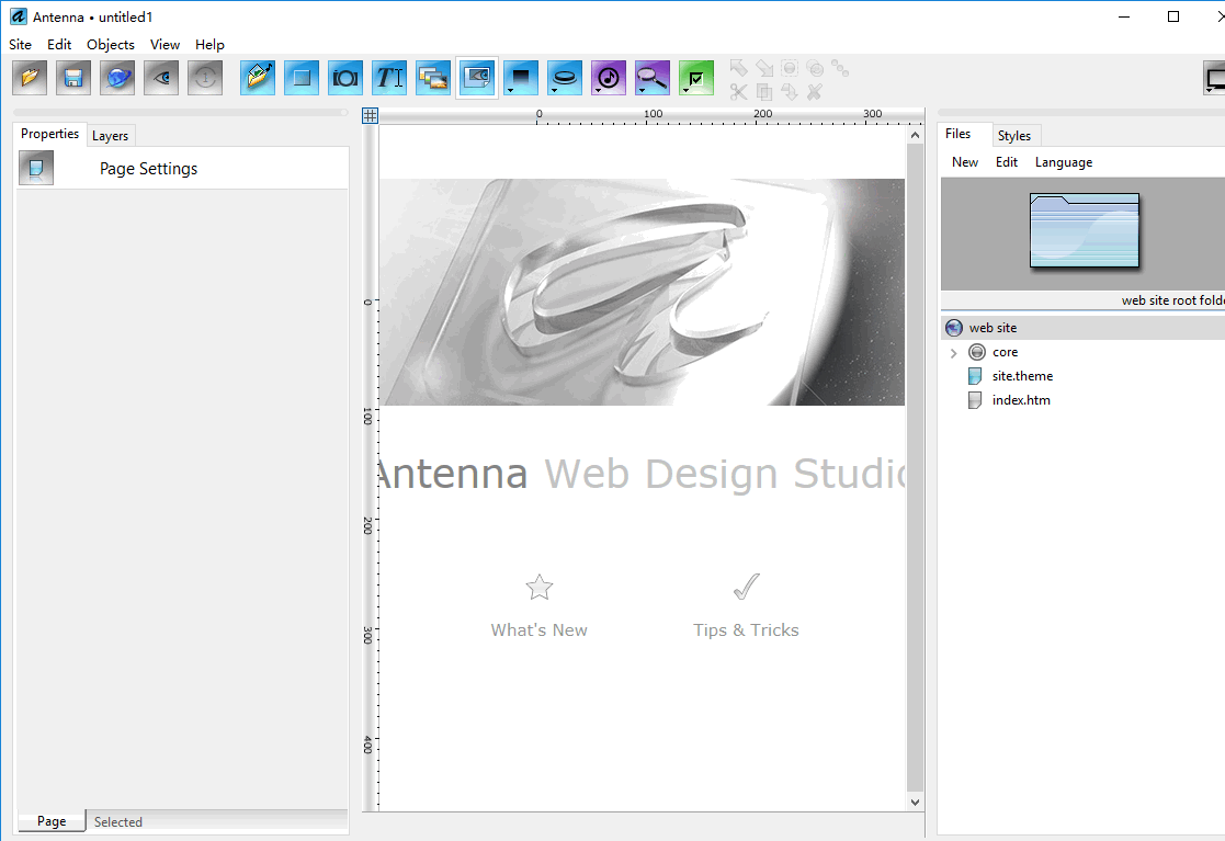 Antenna Web Design Studio2026 网页设计工具