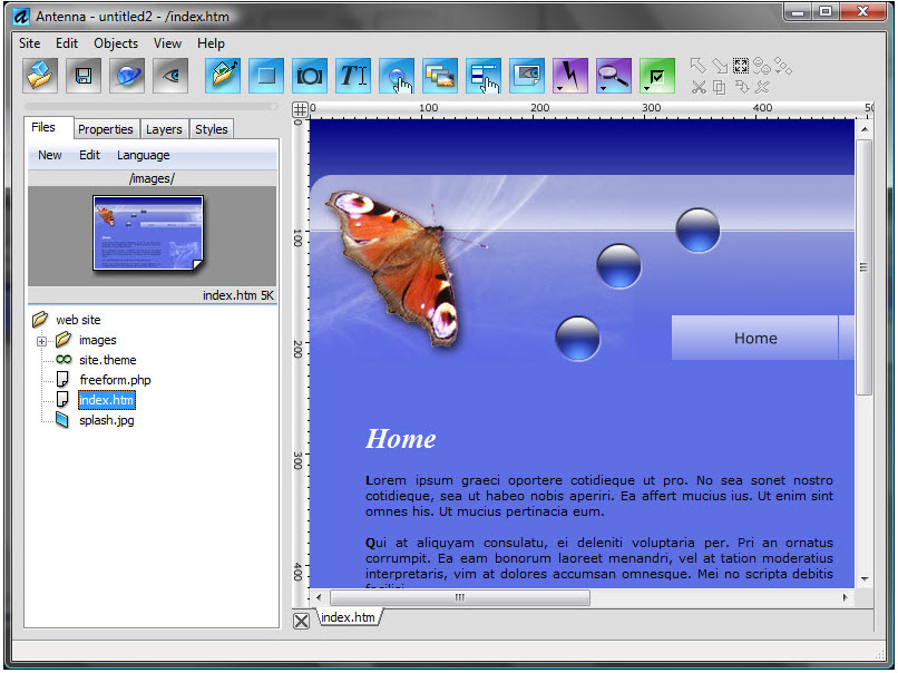 Antenna Web Design Studio2026 网页设计工具