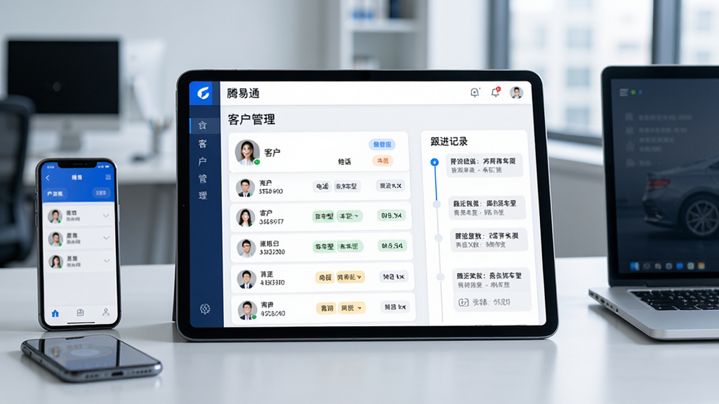 ���壺һ��ƽ���������ʾ������ͨ���ͻ��������棬�пͻ��б���������¼��ʱ���ᡣ���֣�ƽ����У���Χ���ֻ��ͱʼǱ��γɹ�������������Ϊ�칫�ҡ��Ű棺������ÿ�Ƭʽ���֣��ͻ�ͷ�����������������״̬�ò�ɫ��ǩ�����дʵ�칫�������Ƽ���ɫ����רҵ�С�ϸ�ڣ��ͻ��б������������绰�������͡�����������ʱ������ʾ����������ݡ����ʣ����壬������Ȼ���ɾ�������Ԫ�ء�