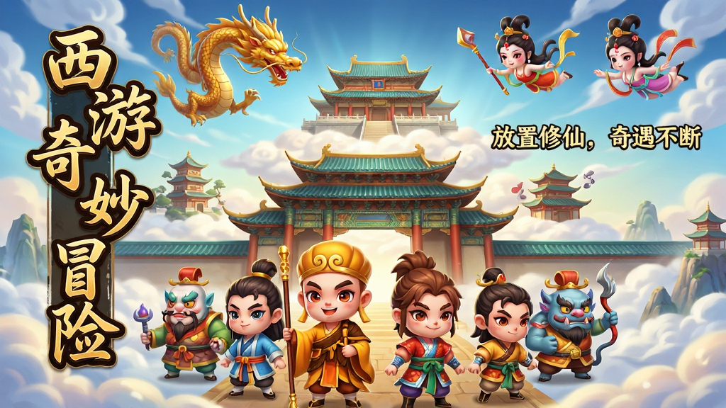 ���壺����������ð�ա���Ϸ���Ӿ�ͼ��չʾ��ɮʦͽ�������·�������ֵ�Q�����������࣬���������Ǻ�ΰ�����������������Ƶ��ƶ˹�����֣����ú���ͼ����ɫ�Ǵ������µ�վ���ڻ������·���������׳�����������糡�����Ϸ�����������򣬵�׺�н����������Ů���Ű棺��������������鷨�������Ϸ������������ð�ա��������ɫ��ߣ����Ӵ������Ҳ�Ϊ��Ϸ��������̾䡰�������ɣ��������ϡ������Q����磬ɫ�����죬ϸ�ڷḻ����ɫ���������ɰ��������Χ�������֡�ϸ�ڣ���ɫ�����������������������̽ǣ��ƺ���ӿ����ӰЧ����ͣ�ͻ������Ĳ�θк�����С����ʣ�8K�����壬ϸ����΢���ɾ��޶���Ԫ�ء�