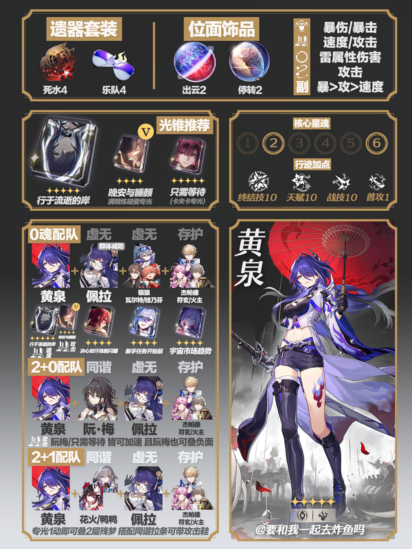 云崩坏星穹铁道2.1版本黄泉配队攻略