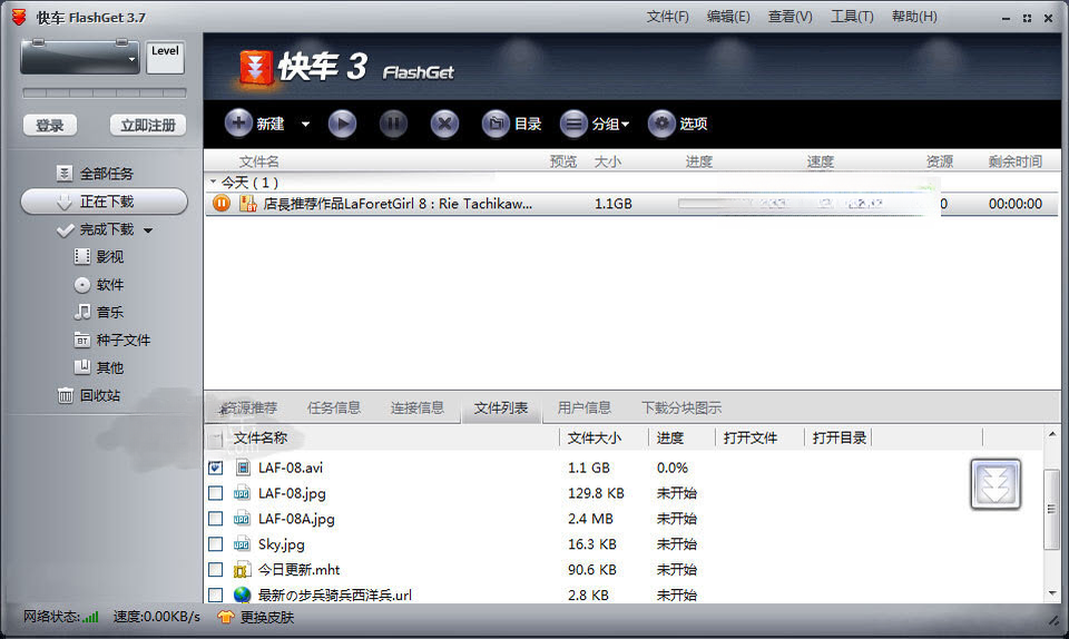 快车(FlashGet)3.7.0.1226 经典下载工具