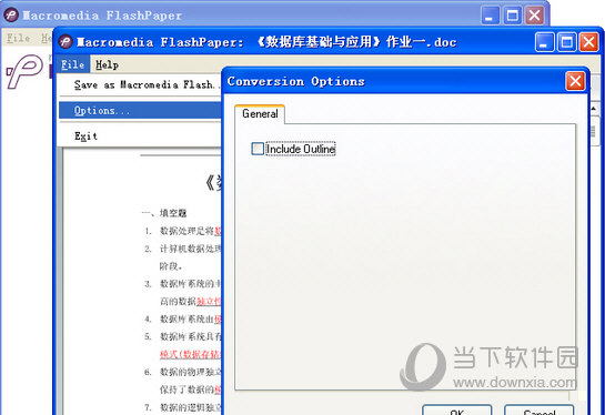 Macromedia FlashPaper 转换工具 界面预览