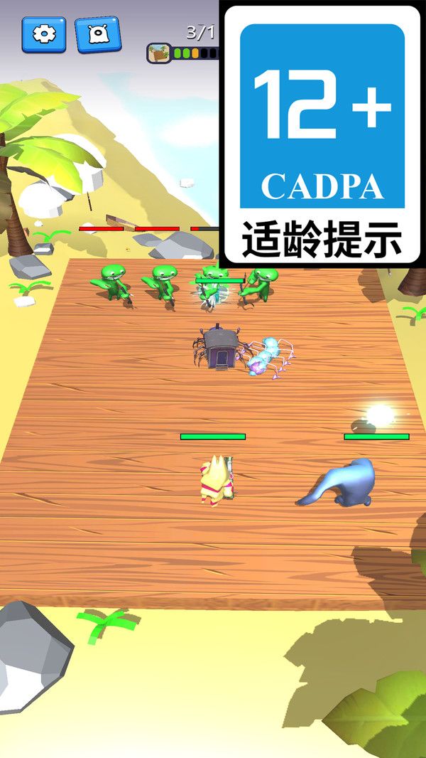 疯狂大战怪兽无敌版闯关战斗场景