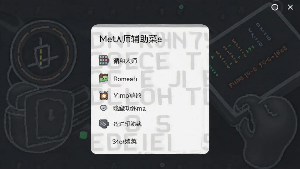 循环大师辅助菜单应用隐藏功能示意图