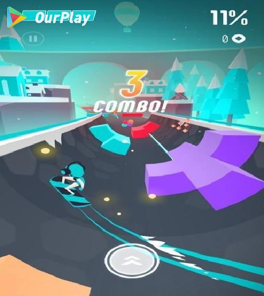 滑板色彩冲浪无限Flip Surfing Colors金币版 游戏画面 高分挑战 攻略