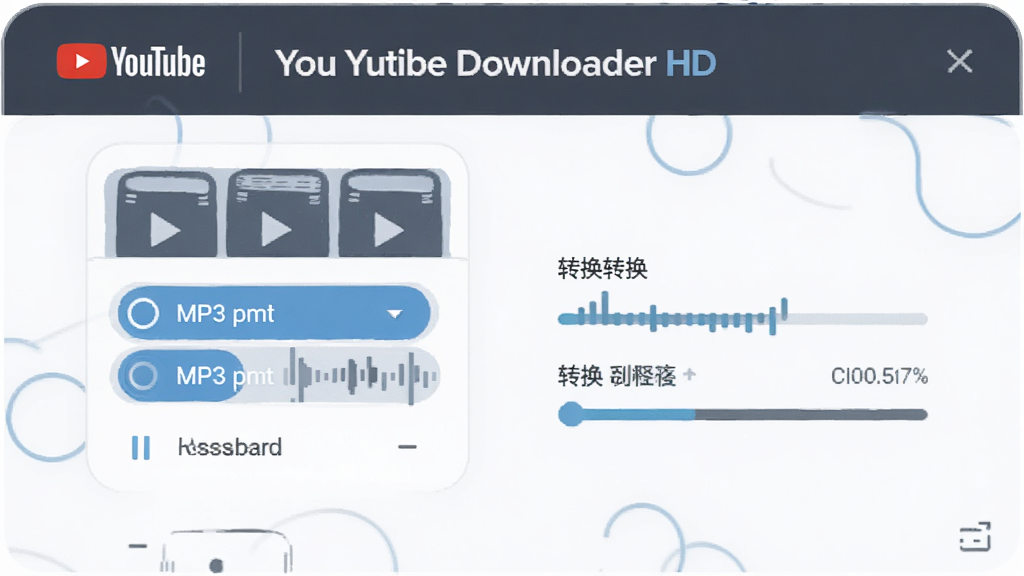 YouTube Downloader HD��Ƶ��ȡ����ʾ��ͼ������Ϊ��Ƶ��ʽѡ���ת�����棬���ּ����ˣ��Ű���ˬ������ƽ����ϸ�ڰ���MP3��ʽѡ���ת�����ȣ����ʸ��壬�ɾ��޶���Ԫ��