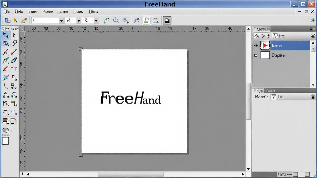 һ��չʾFreeHand������������ĸ������ֲ廭�������Ǽ���ʸ��ͼ�α༭���棬������������������ͼ����壬�����������Ű�רҵ�����ƫ���ƽ����ƣ�ϸ�ڷḻ�����ʸɾ����޶���Ԫ�أ�ͼƬ�����ֱ�ע��FreeHand��