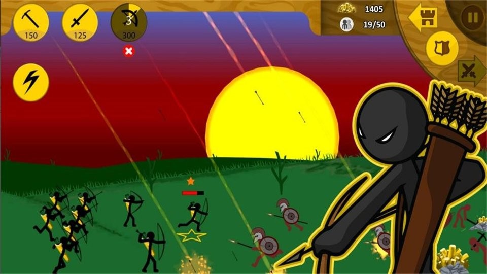 火柴大战衣钵魔改版烈焰大帝(Stick War Legacy) 技能连招 实战截图