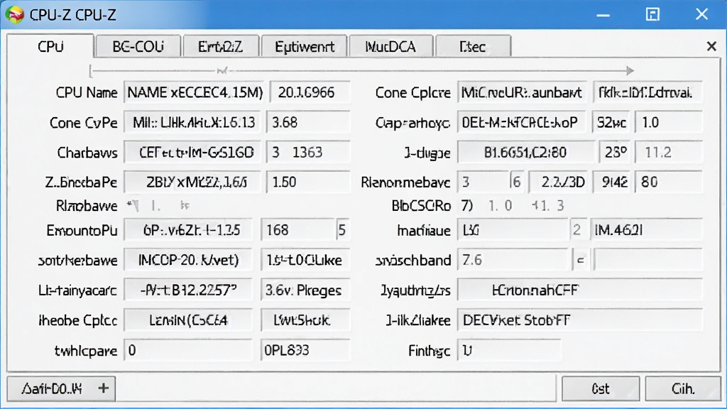 一张高清的CPU-Z软件运行界面截图,主界面显示CPU名称、核心数、线程数、主频等详细参数,界面干净整洁,标签页清晰,背景为淡蓝色渐变,整体风格专业、科技感强,画质清晰,无多余元素