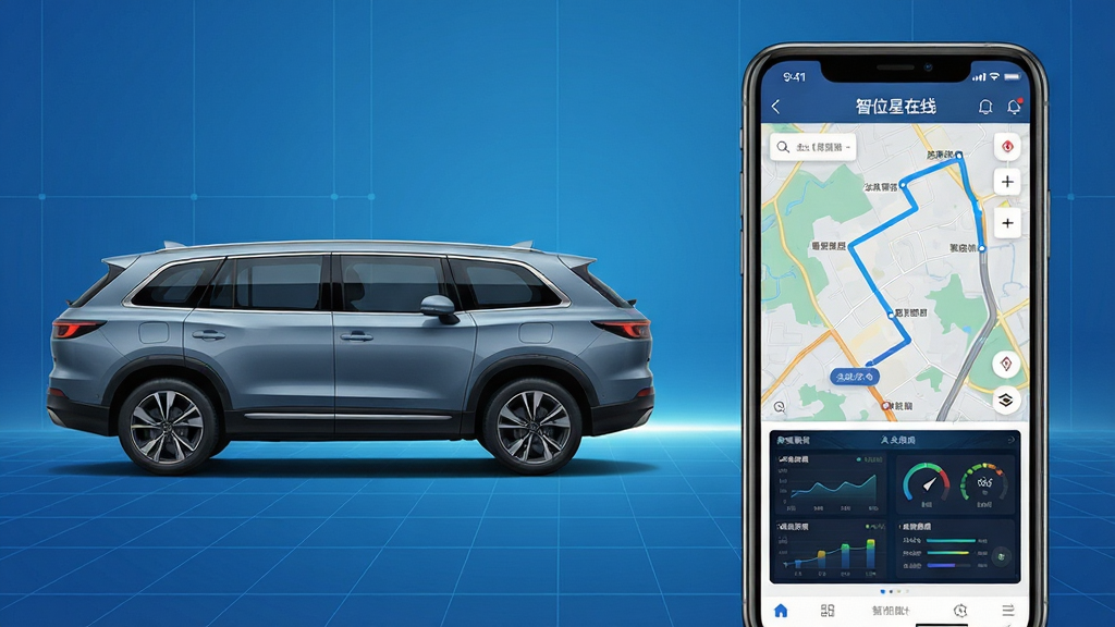 ��������Ϊһ���ִ�SUV������һ����ʾ����ϸ��ͼ�켣�������ֻ�����չʾ�������Ǽ��ĿƼ����������񡣲��ֲ�����ͼ������ʽ������ǳ�����Ӱ���Ҳ��ֻ���Ļ��������ʾ����λ�����ߡ�Ӧ�ý��棬������ͼ���켣�ߡ������Ǳ���Ԫ�ء��Ű�ɾ����䣬���ƫ������Ƽ��У�ϸ����ͻ����Ļ������ͼ���������ȣ����ʸ��壬����ɾ��޶���Ԫ�ء�