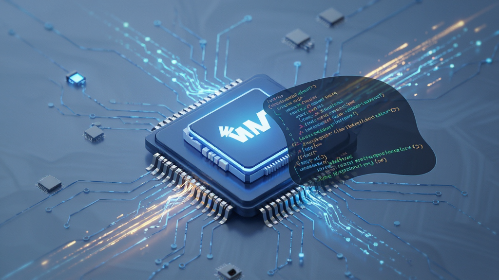 WinWAP for Windows渲染引擎工作示意图,主体为CPU与网页代码结合图形,布局居中,排版简洁,风格科技感,细节包含数据流动线条与高速光效,画质清晰,干净,无多余元素。