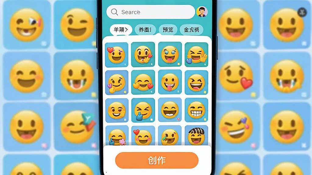 Emoki��������Ԥ��ͼ���ֻ���Ļչʾ�ḻ�ı����ز����񣬶������������ͷ����ǩ���ײ�Ϊ������ť��������������죬ɫ�����ޣ���ƽ����ƣ����廭�ʣ��ɾ��޶���Ԫ��