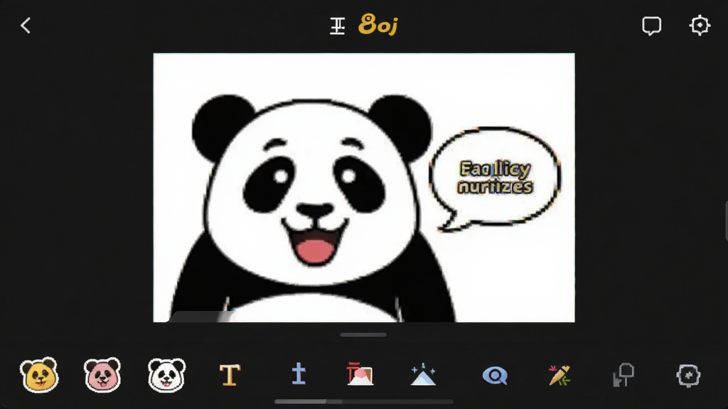 Emoki��༭���棬���ڽ�һ����è����������������ϣ���Ļ�·��б༭��������������ֽ�����֡��˾���ѡ����������࣬Ԥ��Ч�����������廭�ʣ��ɾ��޶���Ԫ��