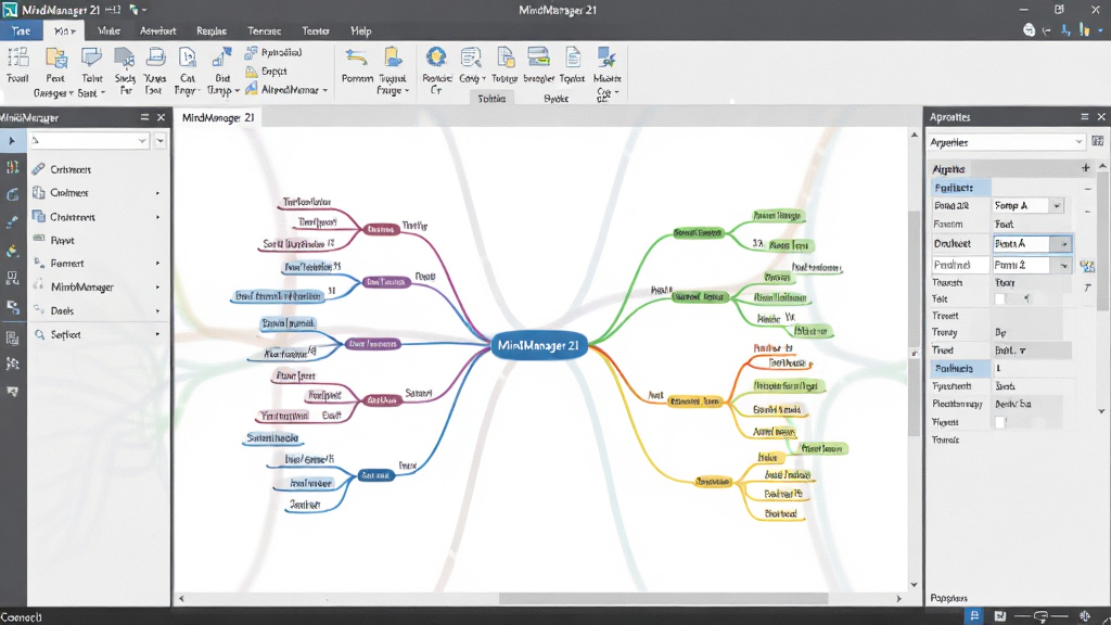 һ��չʾMindManager 21����������ĸ����ͼ������������һ��ɫ�ʷḻ���ڵ���������Ŀ˼ά��ͼ������ǹ�����壬�Ҳ����������������������ִ���Լ�����ֹ��������������ɾ����޶���Ԫ�أ����ֱ�ע��MindManager 21��