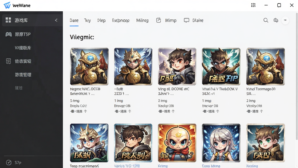 WeGame��ԭTGP����Ϸ��������棬չʾ�����Ϸͼ�꣬�����ǩ�����������࣬�ִ���ƽ����񣬻��ʸɾ����޶���Ԫ�ء�