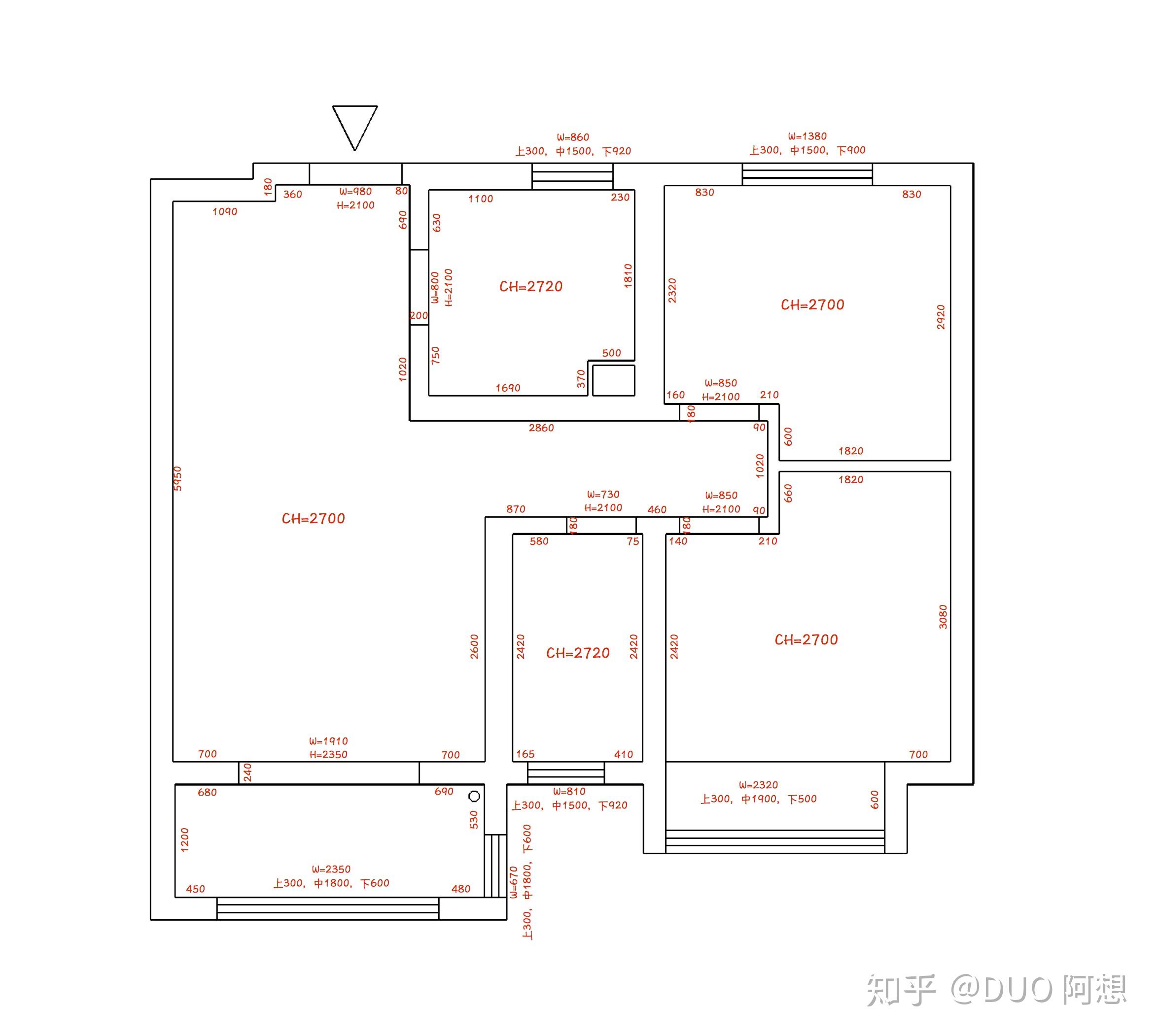 量尺管家 标注尺寸 户型图