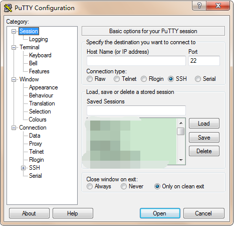 PuTTY ���ý��� ��׿��