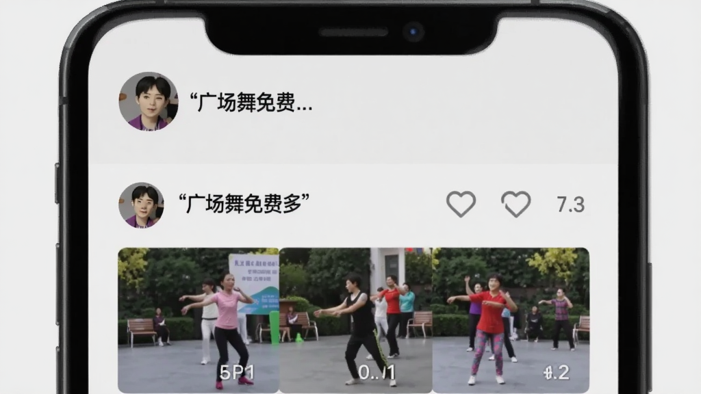 一个智能手机屏幕显示