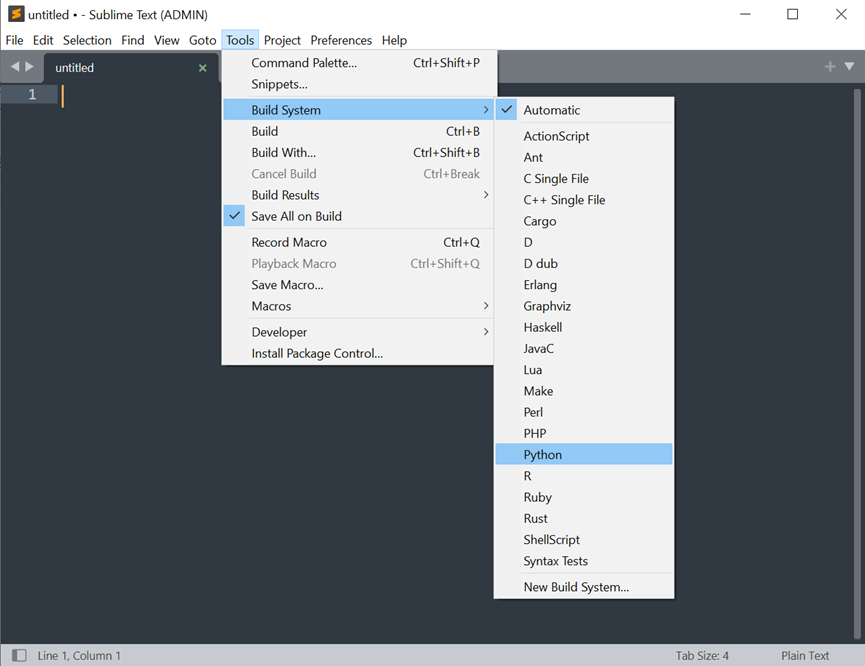 Sublime Text4.0 代码编辑器