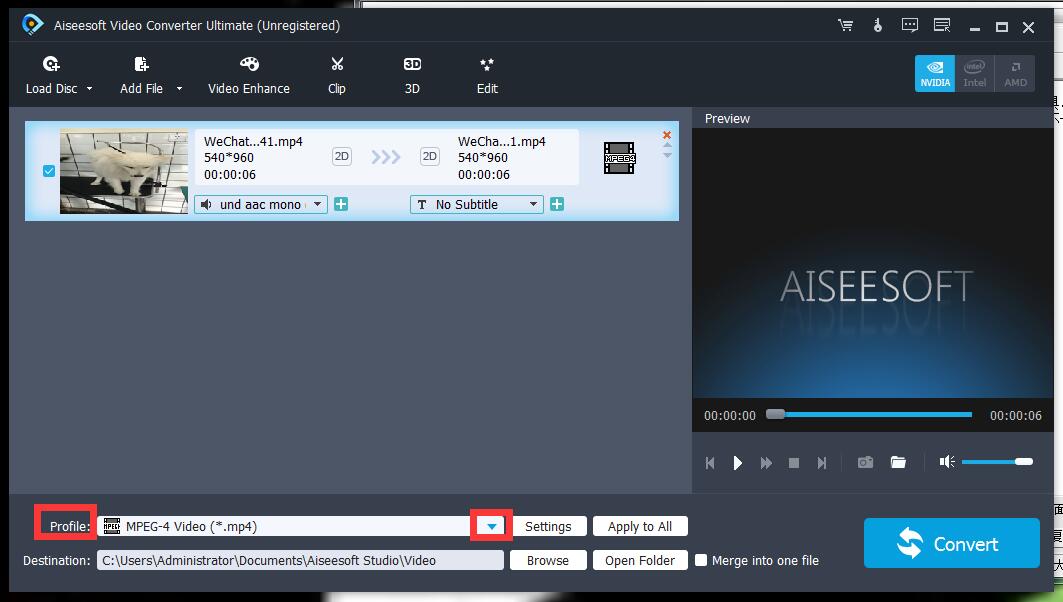 aiseesoft avchd video converter 使用教程