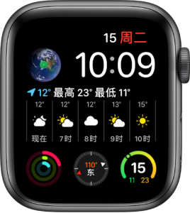 中央天气预报Apple Watch版表盘复杂功能设置