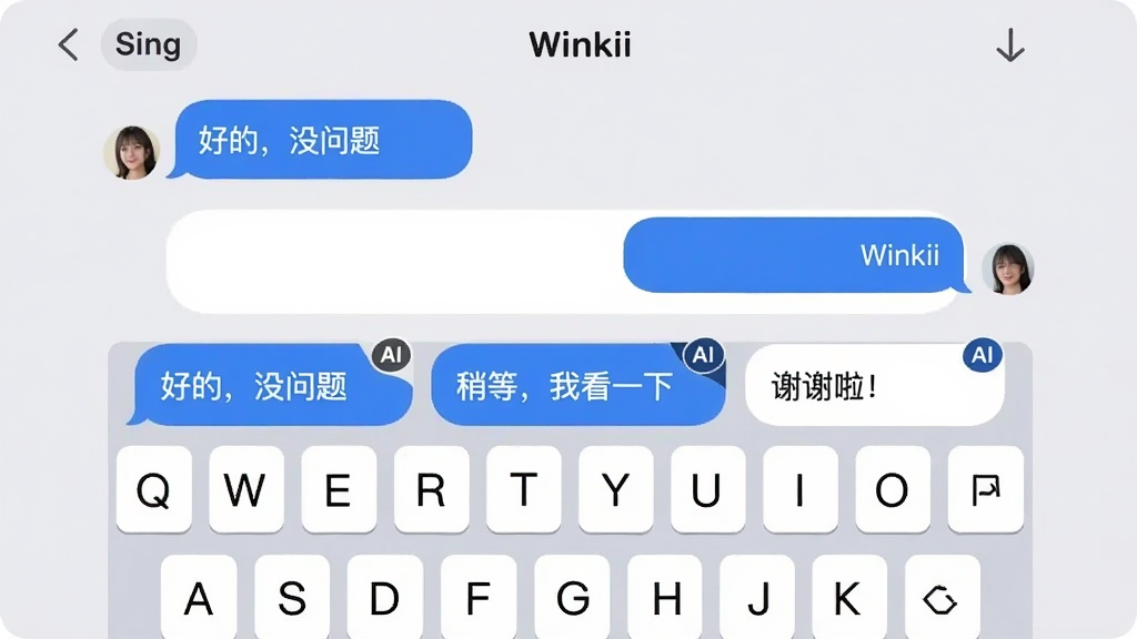 ���壺Winkii������棬������Ϸ���������AI�Ƽ��ظ����ݡ����֣��Ի��������ҷֲ����Ƽ�ѡ����������ڼ����Ϸ����Ű棺�Ƽ��ظ����ּ�࣬���С�AI��С�Ǳꡣ��񣺽�����ͣ�ǳ�ұ�������ɫ����Ϊ�Է�����ɫ����Ϊ�Լ���ϸ�ڣ�����Ϊǳɫ���⣬�Ƽ��ظ�Ϊ���õģ�û���⡱�����Եȣ��ҿ�һ�¡�����лл�����������ʣ��߷ֱ��ʣ��ɾ����޶���Ԫ�ء�