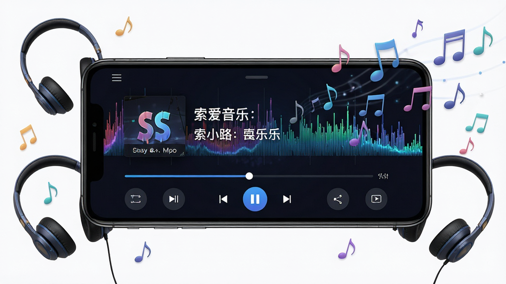 ���壺��������APP�Ĳ��Ž��棬�ֻ�����չʾ������Ϊ��̬Ƶ�ף���Ļ����ʾ�������ͽ����������֣��ֻ����У���Χ�ж�����������װ�Ρ��Ű棺UI������������ť���ֺ�������񣺿Ƽ���ʮ�㣬��ɫ���⡣ϸ�ڣ���Ļ��ʾ���������֡��͸�ʣ�����Ʈ�������ʣ����壬�ɾ����޶���Ԫ�ء�