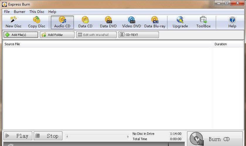 Express Burn1.0.0 光盘刻录
