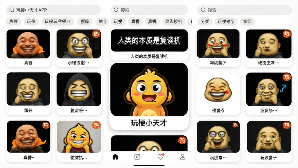 ���壺�湣С���APP�Ĺ������ҳ�棬��������ʽչʾ���ֱ��������ͼ��ÿ������ͼ�·���ע�������ƣ��硰���㡱��������ı����Ǹ��������ȡ����֣��Ź������У�������ʾ�Ÿ����ӣ�ÿ�����Ӵ�Сһ�¡��Ű棺���������������������·��Ƿ����ǩ�����ײ��ǵ���������񣺼���ִ�����Ƭʽ��ƣ�Բ�Ǿ��Σ�����Ϊ��ɫ��ϸ�ڣ����ֿ�Ƭ���С��ȡ��ֽǱ꣬��ʾ�������ݣ��м�һ�ſ�Ƭ���Ŵ�ͻ����ʾ�������ǡ��湣С��š��ļ�������ʣ����壬�ɾ����޶���Ԫ�ء�