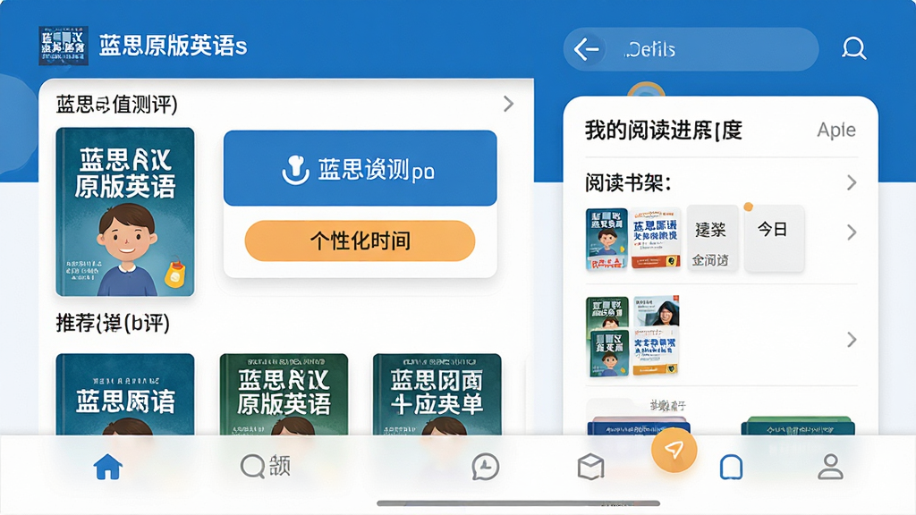 ���壺��˼ԭ��Ӣ��App�򿪺�������棬չʾ��˼ֵ��������Ի���ܡ����֣����Ϊ�����Ƽ������Ҳ�Ϊ�ҵ��Ķ����ȿ�Ƭ���ײ�Ϊ���������Ű棺�ִ���Լ���ƶ���UI����Ƭʽ���֣���Ϣ�㼶������������½����磬������ɫ����ůɫ��׺��ϸ�ڣ���Ļ����ʾ����˼ԭ��Ӣ���������˼ֵ������ڡ������Ķ�ʱ�����Ƽ��鵥���档���ʣ����壬�ɾ����޶���Ԫ�ء�