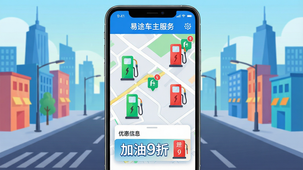 ���壺�ֻ���ͼ������ʾ����;�������񡱸�������վ����׮ͼ�꣬����Ϊ���нֵ������֣���ͼȫ��չʾ���ײ������Ż���Ϣ��Ƭ���Ű棺��ͼ������ɫ���׮���ɫ��ǹ��ǣ��ײ���Ƭ��ʾ������9�ۡ�������ִ������ã�ɫ��������ϸ�ڣ��ֻ�������ʾ����;�������񡱣����н�����Ӱ���������ʣ����壬�ɾ����޶���Ԫ�ء�