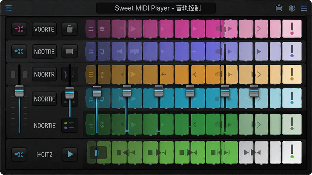 ���壺Sweet MIDI Player���������壬չʾ������컬��Ͱ�ť�����֣��������е���������ÿ����������������͹��ܰ�ť���Ű棺����ֱ�ۣ������ɫ�������ɫ��������ϸ�ڣ�������ʾ��Sweet MIDI Player - ������ơ����������ʣ����壬�ɾ����޶���Ԫ��