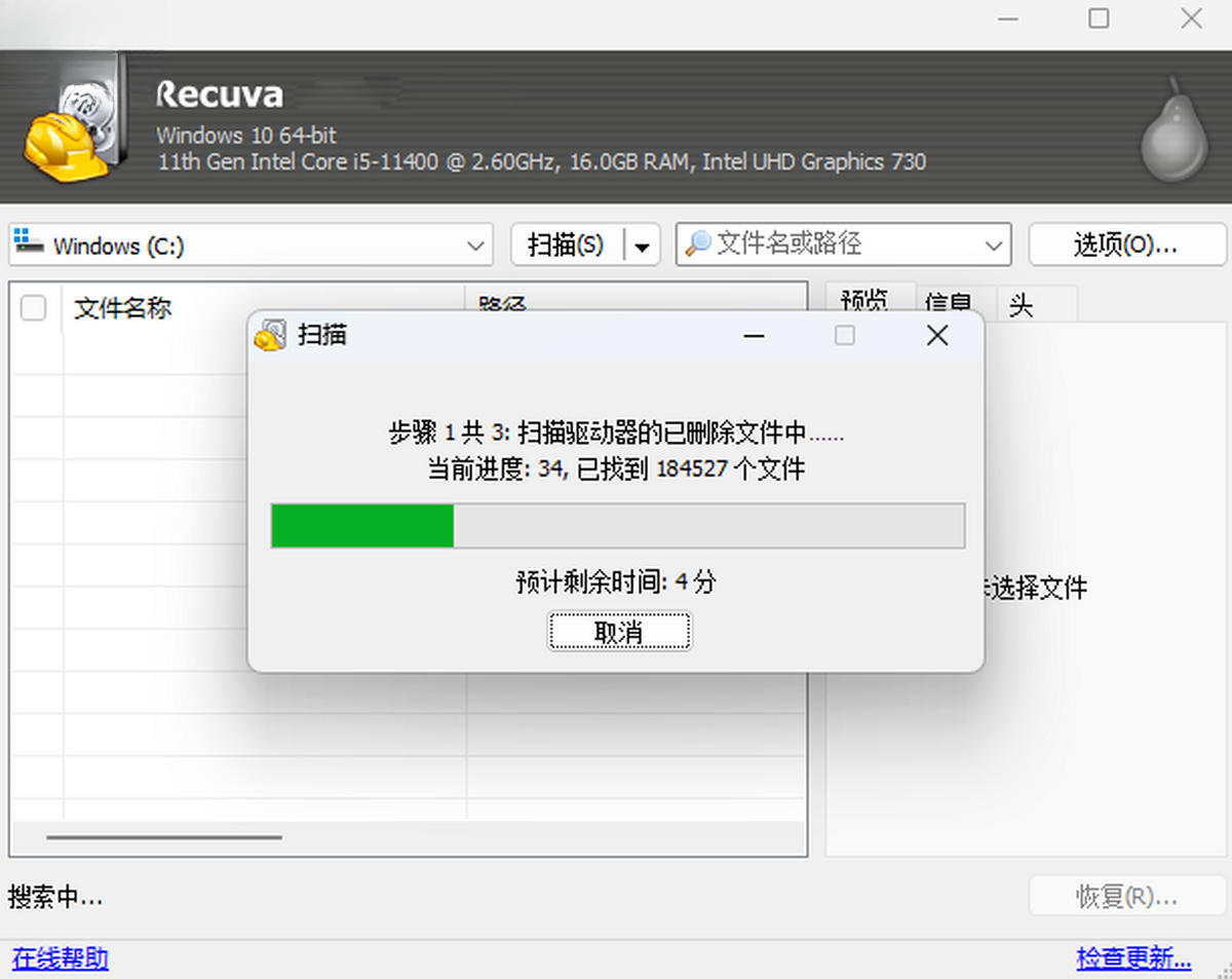 Recuva文件恢复1.53.2091 数据恢复工具