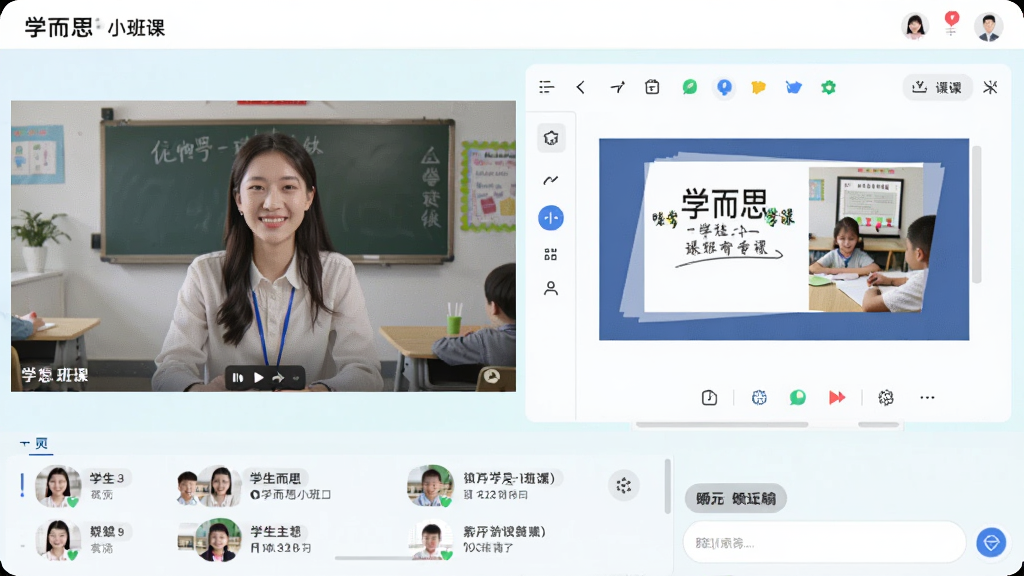 ͼƬչʾѧ��˼С����ڵ��Զ˵������棬���Ϊ��ʦ�ڿ���Ƶ���ڣ��Ҳ�Ϊ�����װ���μ�չʾ�����·���ѧ���б���������������������������������ִ������ʸɾ�������ͻ������С��εĻ���ѧϰ��Χ���޶���Ԫ��
