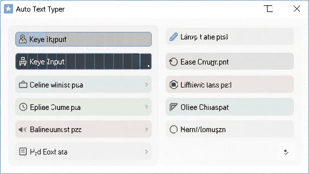 展示Auto Text Typer的热键设置面板,界面显示热键输入框和功能选项,背景为白色,控件排列整齐,色彩柔和,细节清晰,软件名称出现在设置窗口顶部。